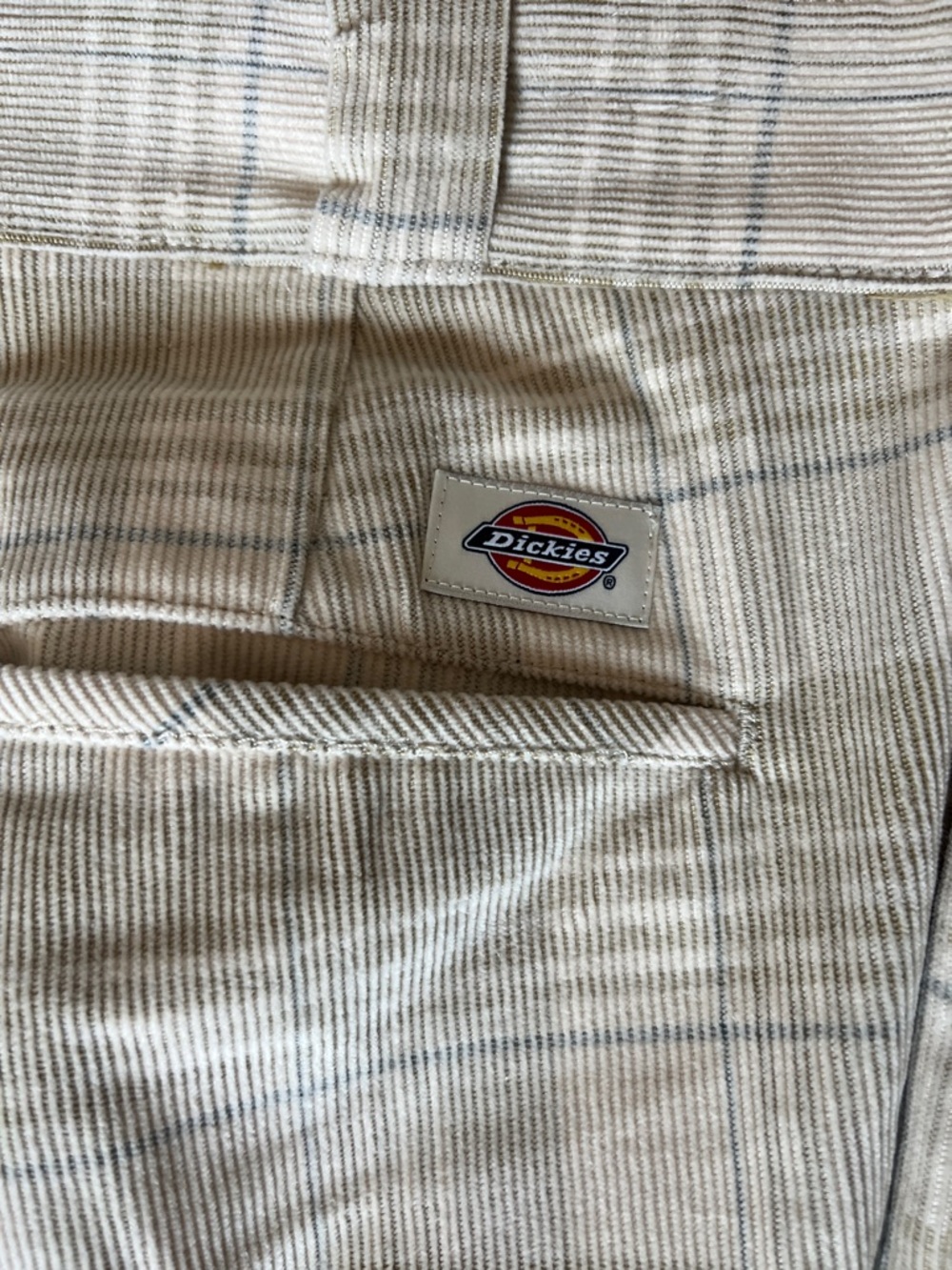 Dickies Men's Cream Plaid Chino Pants - Picture 5 of 6